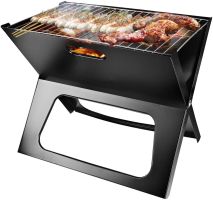 Portable Charcoal Grill Space-saving & Foldable BBQ Barbecue Grill, Large Grilling Surface and Capacity Grill for Camping