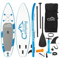 11 Feet PEXMOR Paddle Board Inflatable Surfboard Blue and White YF