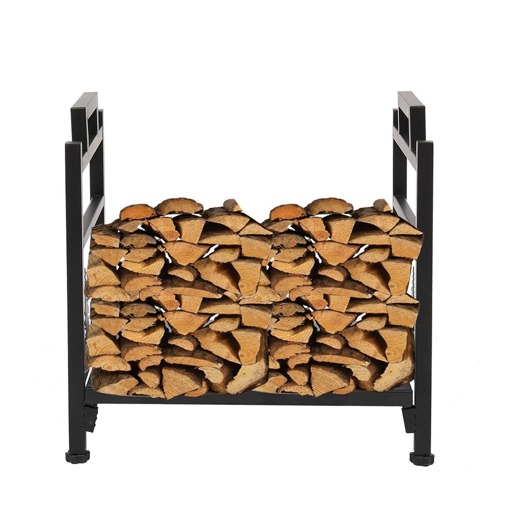 Wrought Iron Log Rack, Firewood Storage Holder, Heavy Duty Log Bin, Fireside Log Carrier for Fireplace Stove Accessories Christmas Pattern Wrought Iron Log Rack, Firewood Storage Holder, Heavy Duty Log Bin, Fireside Log Carrier for Fireplace Stove Accessories Christmas Pattern