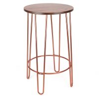 Gold End Table, Small Accent Table/Nightstand, Anti-Rust Sofa Snack Table, Waterproof Coffee Table for Living Room Bedroom Office, bearing 400 pounds