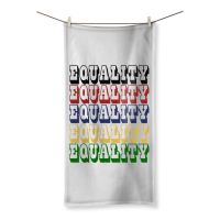Equality Graphic Text Word Art (Rainbow) Large Towel