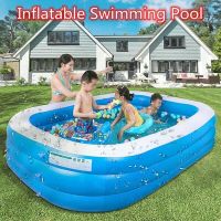 82''x53'' 3 Layer Summer Thicken Inflatable Swimming Pool Outdoor Play PVC Pool  YJ
