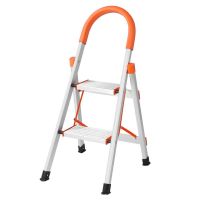 2 Step Ladder Aluminum Foldable Portable Step Stool with 330 lb. Capacity, Step Stool Ladder for Home