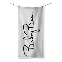 Baby Boo Black Graphic Style Towel