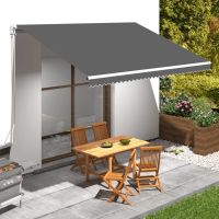 Awning Top Sunshade Canvas Anthracite 177.2"x300"