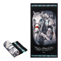 Beach Towel - Native American - Oversized 58" x 28" - For Pool, Bath, Yoga, Gym, Travel, Camping, Beach Cart & Beach Chairs