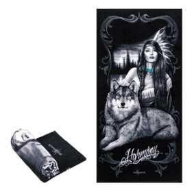 Beach Towel - Harmony - Oversized 58" x 28" - For Pool, Bath, Yoga, Gym, Travel, Camping, Beach Cart & Beach Chairs