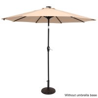 9FT Light Umbrella Waterproof Folding Sunshade Top Color(Resin Baseis not included)