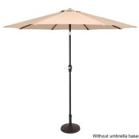 9FT Central Umbrella Waterproof Folding Sunshade Top Color YK