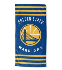 Warriors OFFICIAL National Basketball Association, "Stripe" 30"x 60" Beach Towel - by The Northwest Company