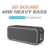 Cyboris Wireless Bluetooth Speaker 40W Outdoor Waterproof Portable TWS Card 3D Subwoofer High Power