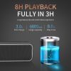 Cyboris Wireless Bluetooth Speaker 40W Outdoor Waterproof Portable TWS Card 3D Subwoofer High Power