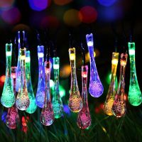 Water Drop Fairy LED Lights (Color: Multicolor)