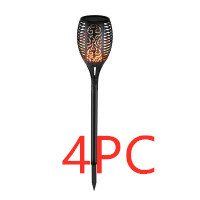 LED Waterproof Solar Torch Light Lamp Outdoor Landscape Decoration Garden Lawn Light (Color: 33LED)