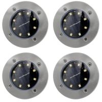 Outdoor Stainless Steel Garden Landscape Light (Color: 4pcs white)