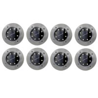 Outdoor Stainless Steel Garden Landscape Light (Color: 8pcs white)