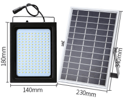 Annual 0 electricity fee solar flood light floodlight rural roof balcony garden street lighting (size: C 230X340)