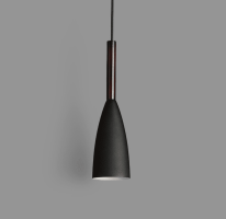 Nicolai, Nordic Inspired Pendant Light in Black, Blue, Green and White (Color: Black)