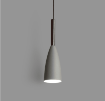 Nicolai, Nordic Inspired Pendant Light in Black, Blue, Green and White (Color: Gray)