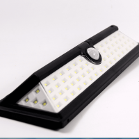 Solar Energy Body Induction Wall Lamp (Color: Black)