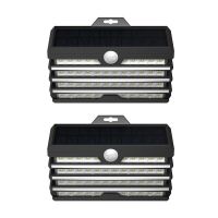 Human body induction wall lamp led outdoor lighting (Color: Black 2)