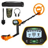 Professional Metal Detector, Metal Detectors for Adults with Headphones XH (Color: Black & Orange)