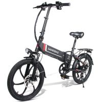 Samebike 20LVXD30 350W Motor Folding Smart Electric Moped E-Bike 35km/h Mileage (Color: Black)