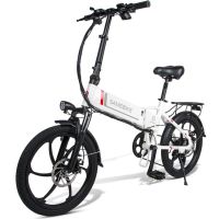 Samebike 20LVXD30 350W Motor Folding Smart Electric Moped E-Bike 35km/h Mileage (Color: White)