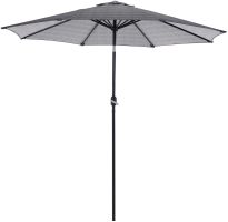 9 Ft Outdoor Patio Tilt Market Enhanced Aluminum Umbrella 8 Ribs, 7 Colors / Patterns Available (Color: Flower Pattern)