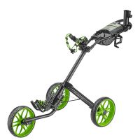 CaddyTek Caddylite 15.3 V2 - Deluxe Quad-Fold Golf Push Cart (Colour: Green)