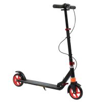 Scooter for Adult&Teens, 3 Height Adjustable Easy Folding RT (Color: Red)