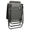 2 Pcs Zero Gravity Outdoor Lounge Chairs Patio Adjustable Folding Reclining Chairs Beach Chairs XH